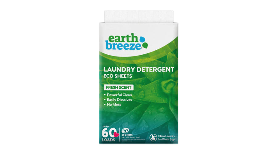 Project Cece  Earth Breeze Eco Detergent Sheets - Fragrance Free