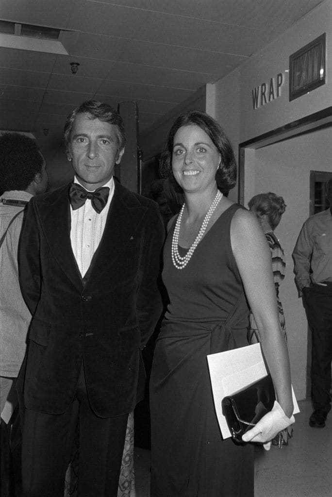 Writer Gay Talese and wife Nan Talese at a party for Halston at Bloomingdale’s.