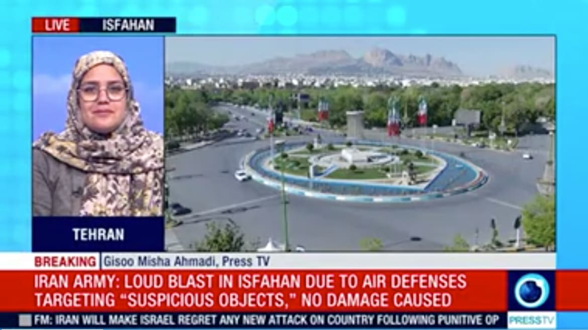 Iran’s State TV Laughs Off Israel’s Retaliation Attack