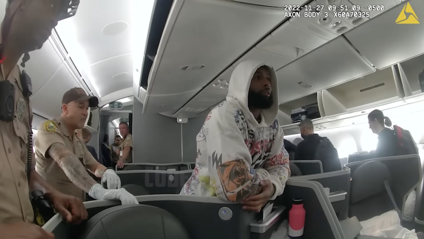 Odell Beckham Jr escorted off plane by police in Miami, calls situation  'comedy hr