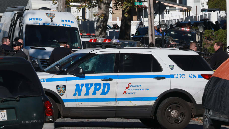 NYPD responds to a crime scene.