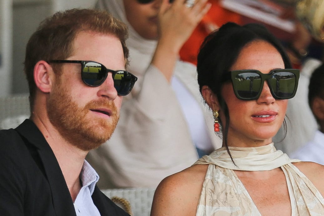 Prince Harry, Duke of Sussex and Meghan, Duchess of Sussex attend a polo fundraiser event in Lagos, Nigeria, May 12, 2024.