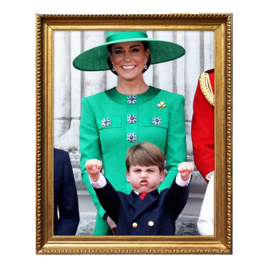 Photo of Prince Louis and Kate Middleton