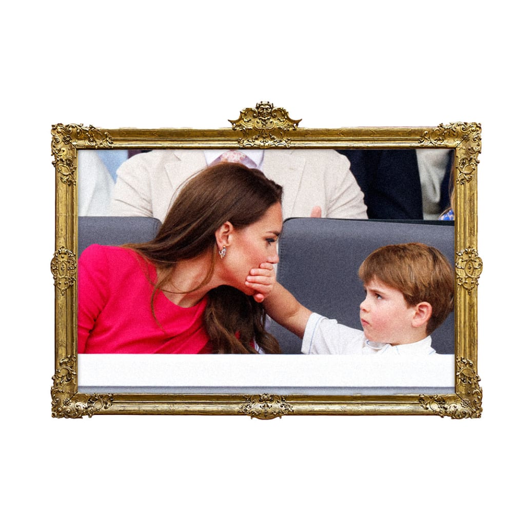 Photo of Prince Louis and Kate Middleton