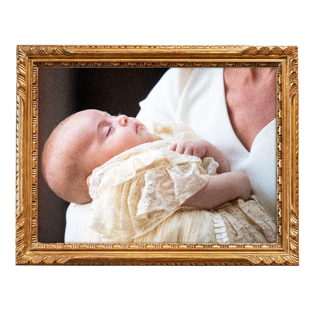 Photo of Kate Middleton holding Prince Louis