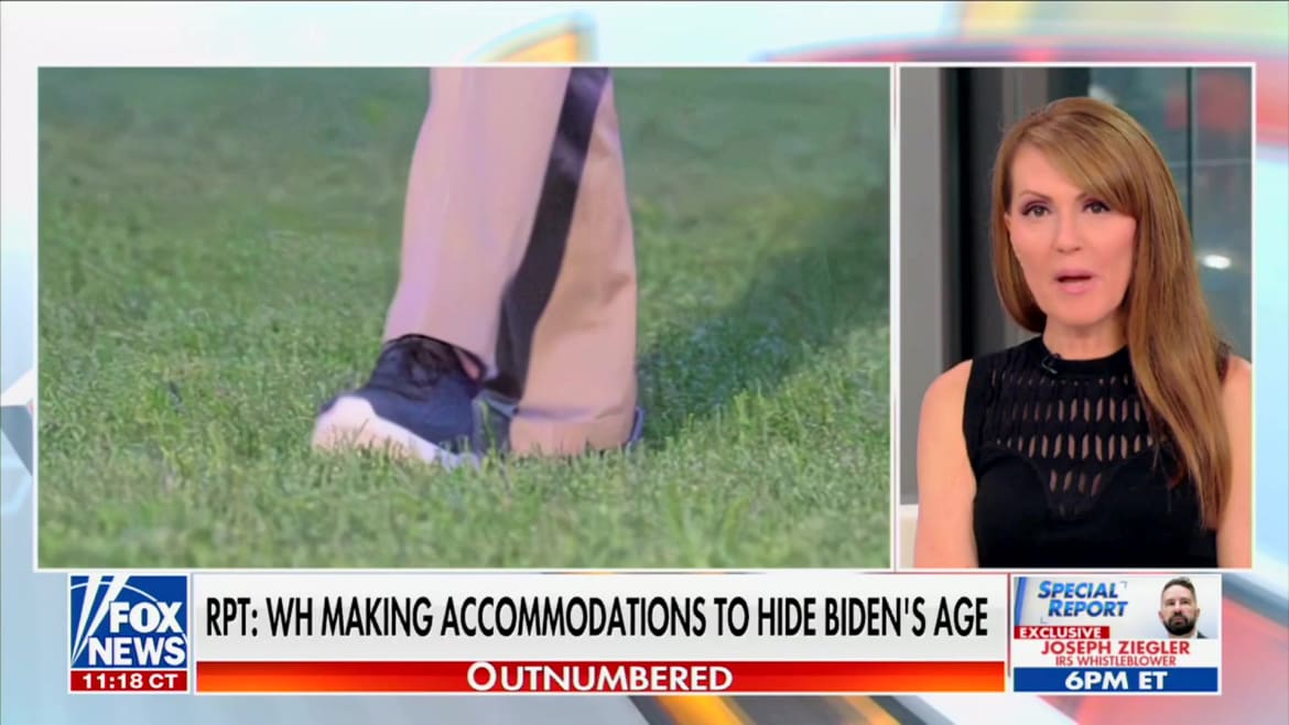Fox News Flips Out Over Biden Wearing Sneakers: Like a ‘Speedo’ at a Funeral