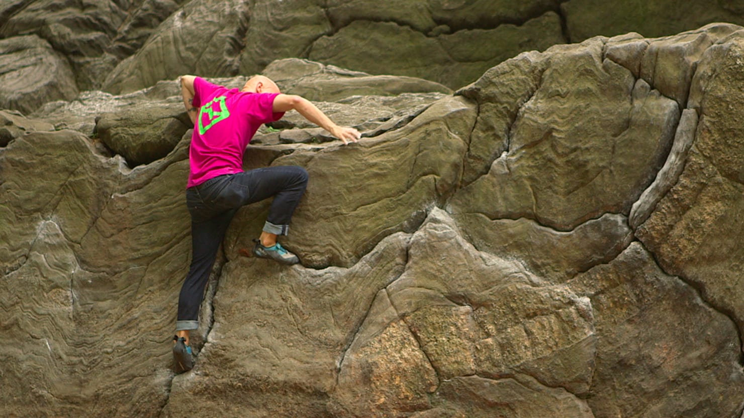 Rock Climbing in the Middle of New York City’s Central Park