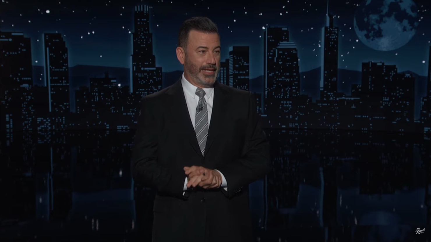 Jimmy Kimmel has a theory about Trump’s live debate posting spree