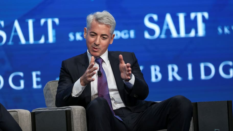 A 2017 photo of hedge fund billionaire Bill Ackman speaking at a conference in Las Vegas.