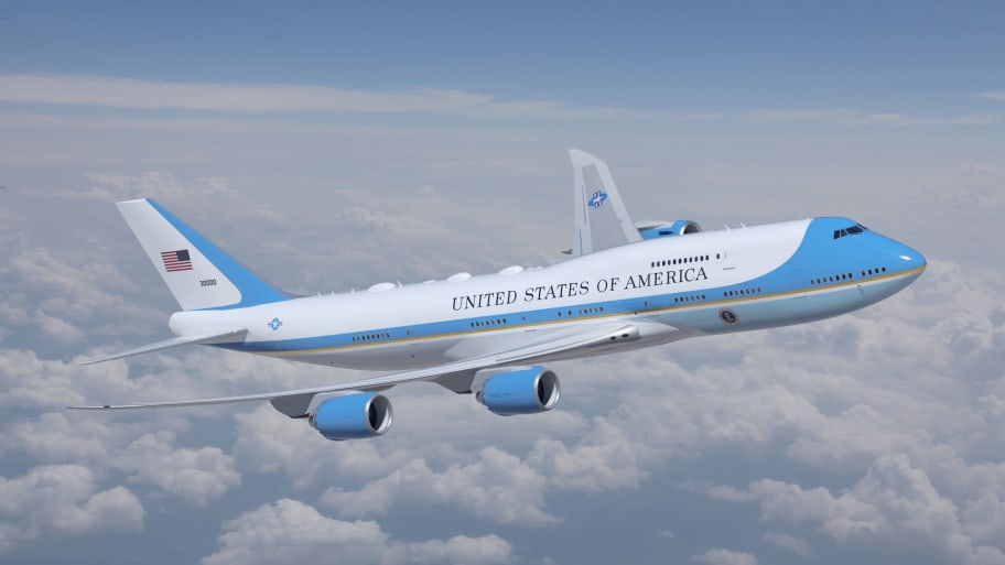 An image of President Biden’s new Air Force One aircraft design.