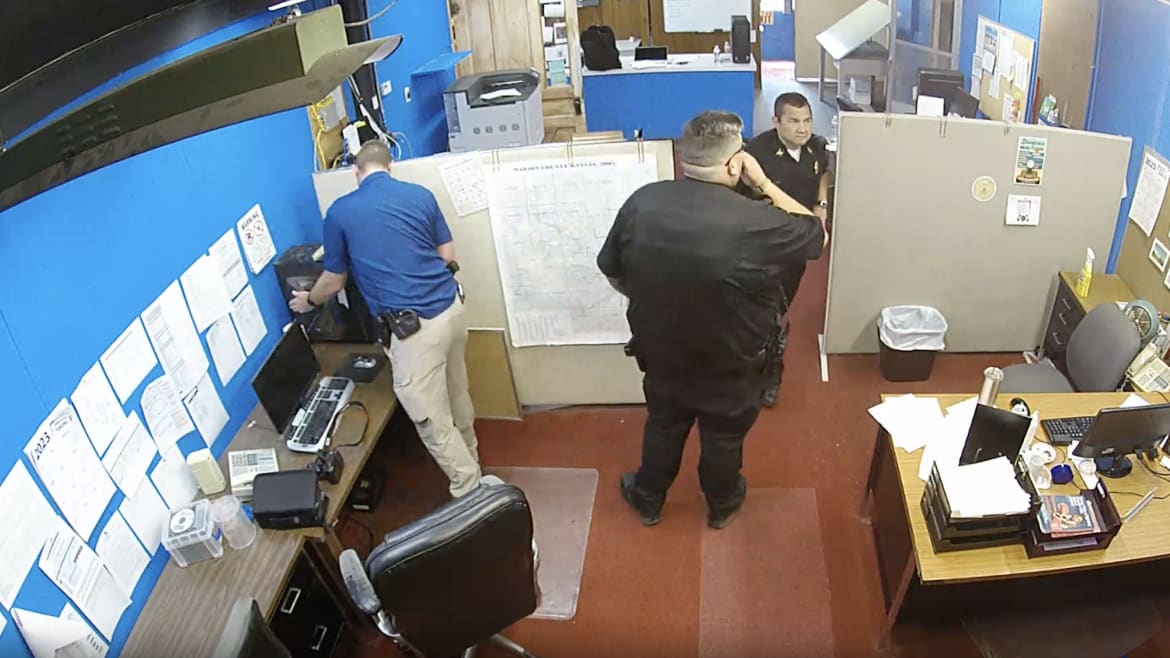 WATCH: Video Shows Kansas Cops Raid Newspaper Office
