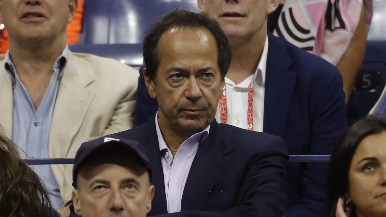 Hedge Fund manager John Paulson attends the men's singles final match of the U.S. Open in New York