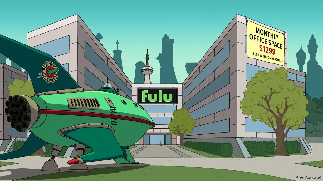 A production still from the new season of Futurama.