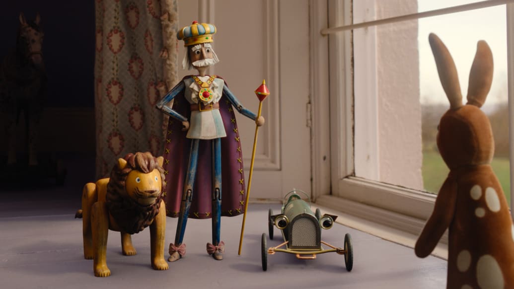 Lion (voiced by Clive Rowe), King (voiced by Paterson Joseph), Car (voiced by Lois Chimimba) and Velveteen Rabbit (voiced by Alex Lawther).