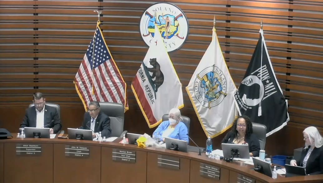 Solano County Board of Supervisors meeting on May 2, 2023.