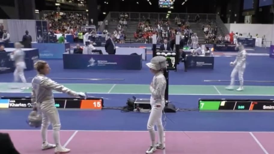The Ukrainian fencer who ditched a post-match handshake with her Russian opponent will get an Olympics spot