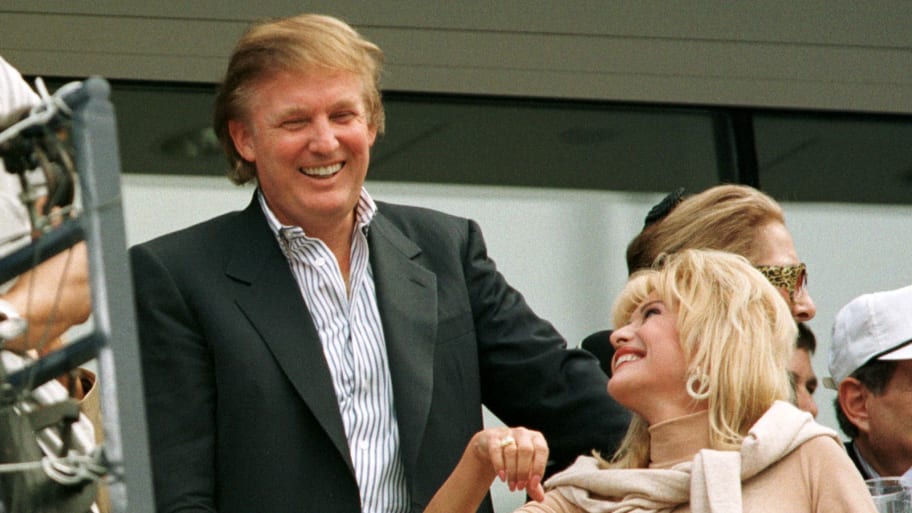 Former President Donald Trump and Ivana Trump 