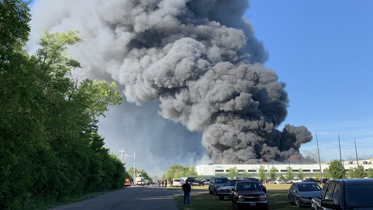 Fire Chief Fears Chemtool Plant Blaze in Rockton, Illinois, Could Cause ...
