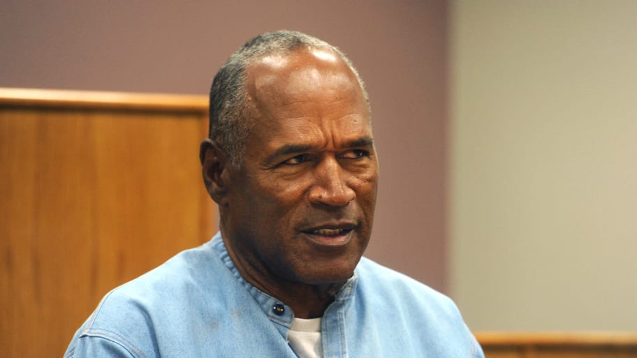 O.J. Simpson looks on during his parole hearing at the Lovelock Correctional Center in Lovelock, Nevada on July 20, 2017.