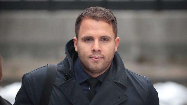 Former News of The World journalist Dan Wootton arrives to give evidence to the Leveson Inquiry at The High Court on Feb. 6, 2012, in London, England. 