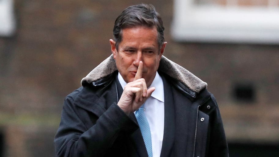 Banker Jes Staley arrives at 10 Downing Street in London, Jan. 11, 2018.