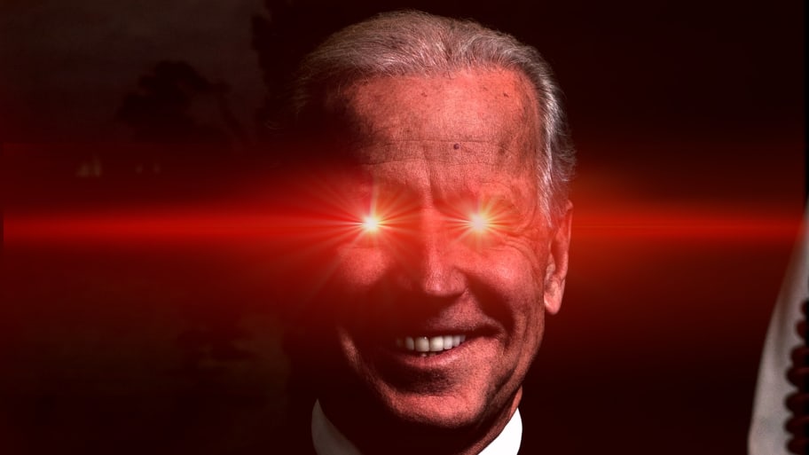 Joe Biden as Dark Brandon.