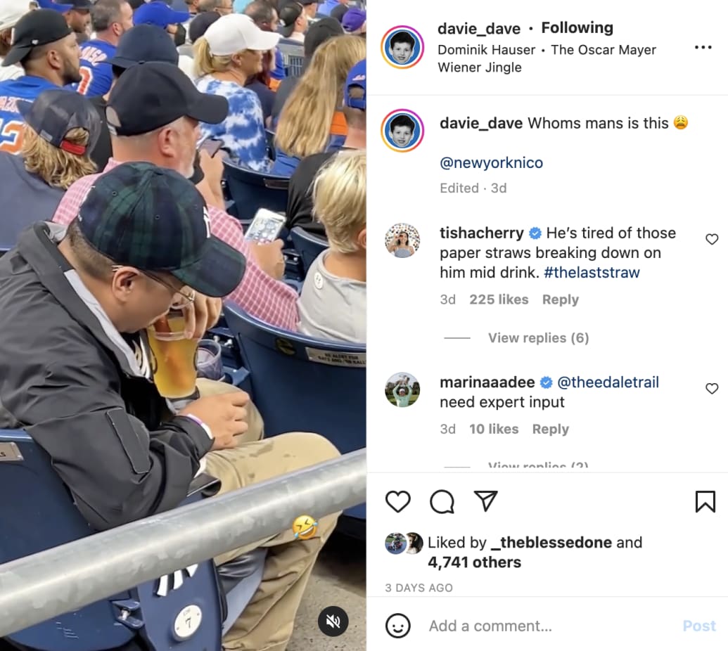 Yankees fan who used hot dog as beer straw is either a genius