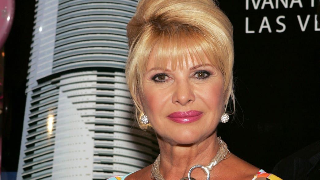 U.S. socialite Ivana Trump arrives for the Los Angeles launch of Ivana Trump Las Vegas, a luxury residential building, at the Regent Beverly Wilshire Hotel in Beverly Hills August 15, 2005.