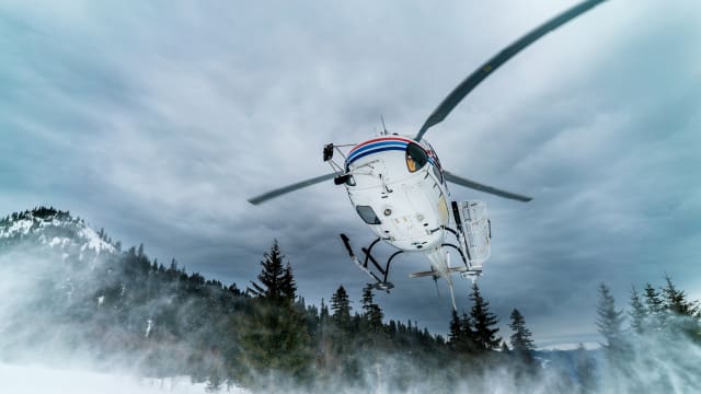 Three people were killed in a helicopter crash in Canada (stock photo).