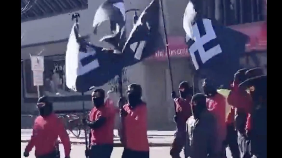 Neo-Nazis March Through Madison Yelling ‘There Will Be Blood’