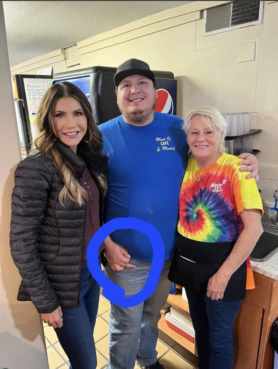 Stefen Monteau Flipped Off South Dakota Governor Kristi Noem in a Viral Photo, and It Cost Him His