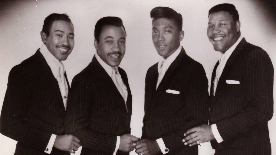 Maurice Williams And The Zodiacs pose for a studio group portrait in 1960.