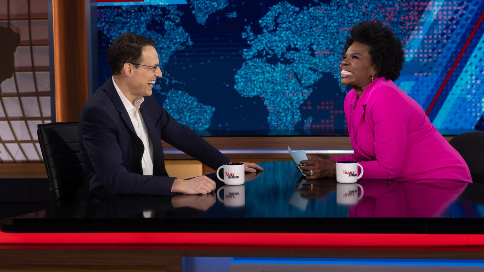 Leslie Jones and Steve Kornacki