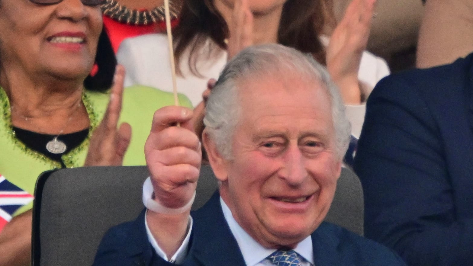 King Charles at the coronation concert on May 7, 2023.