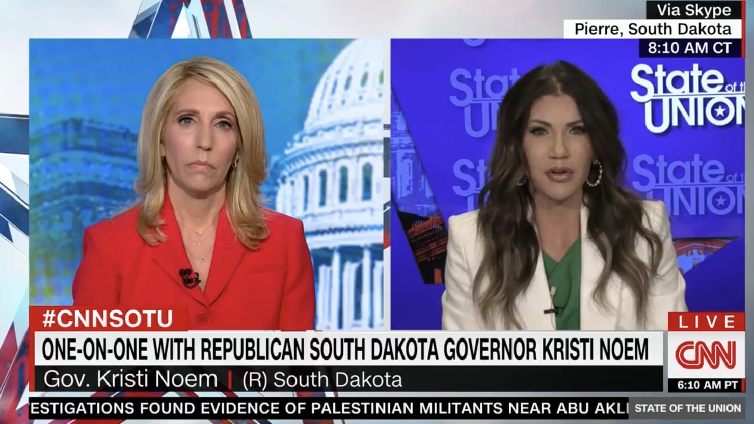 Kristi Noem Gets Grilled on Whether South Dakota Would Force 10-Year-Old to Have Baby - The Daily Beast