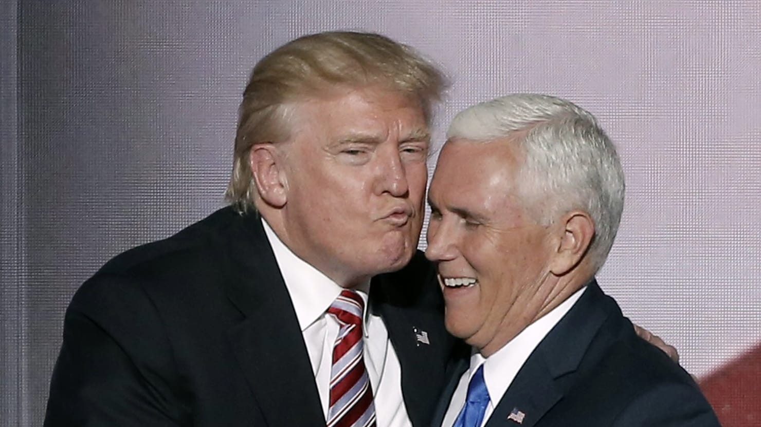 Mike Pence Putting Ambition Before Belief Assumes His Position Beside Trump