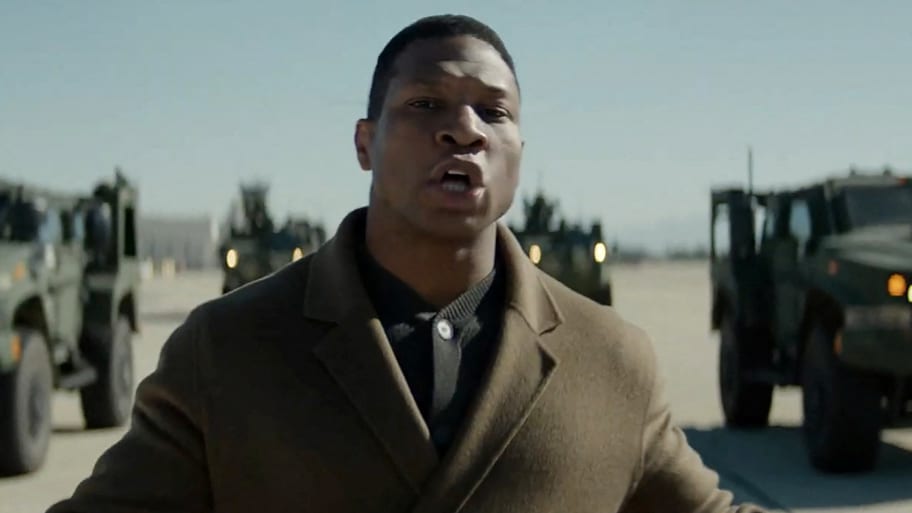 A still of Jonathan Majors in a U.S. Army ad