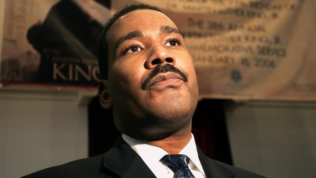 Dexter Scott King stares forward in a photograph from 2006.