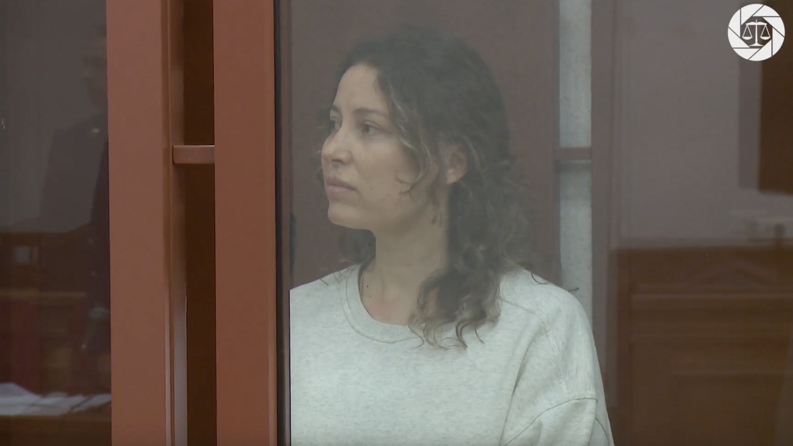 Ksenia Karelina at her sentencing hearing, August 15, 2024 (Sverdlovsk Regional Court)