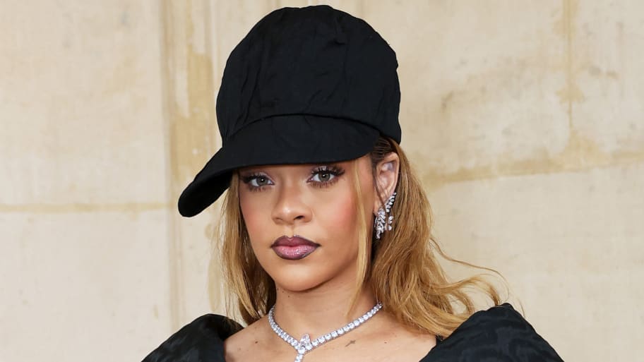 Rihanna attends the Dior Haute Couture show during Paris Fashion Week Spring/Summer 2024 at Musee Rodin on January 22, 2024 in Paris, France.