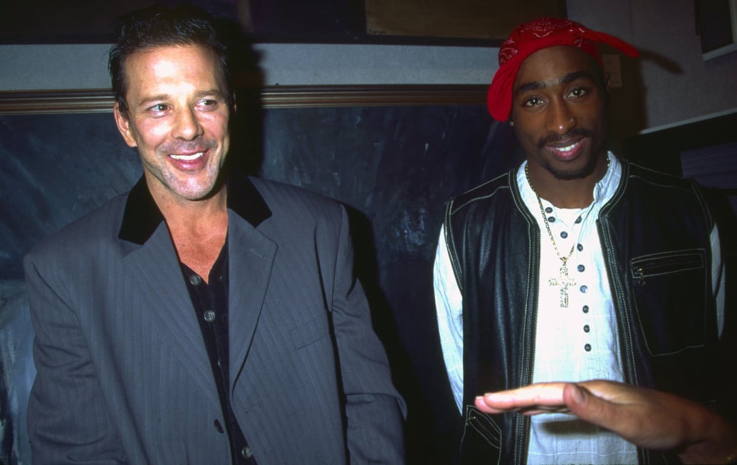 Mickey Rourke and Tupac Shakur in 1994.