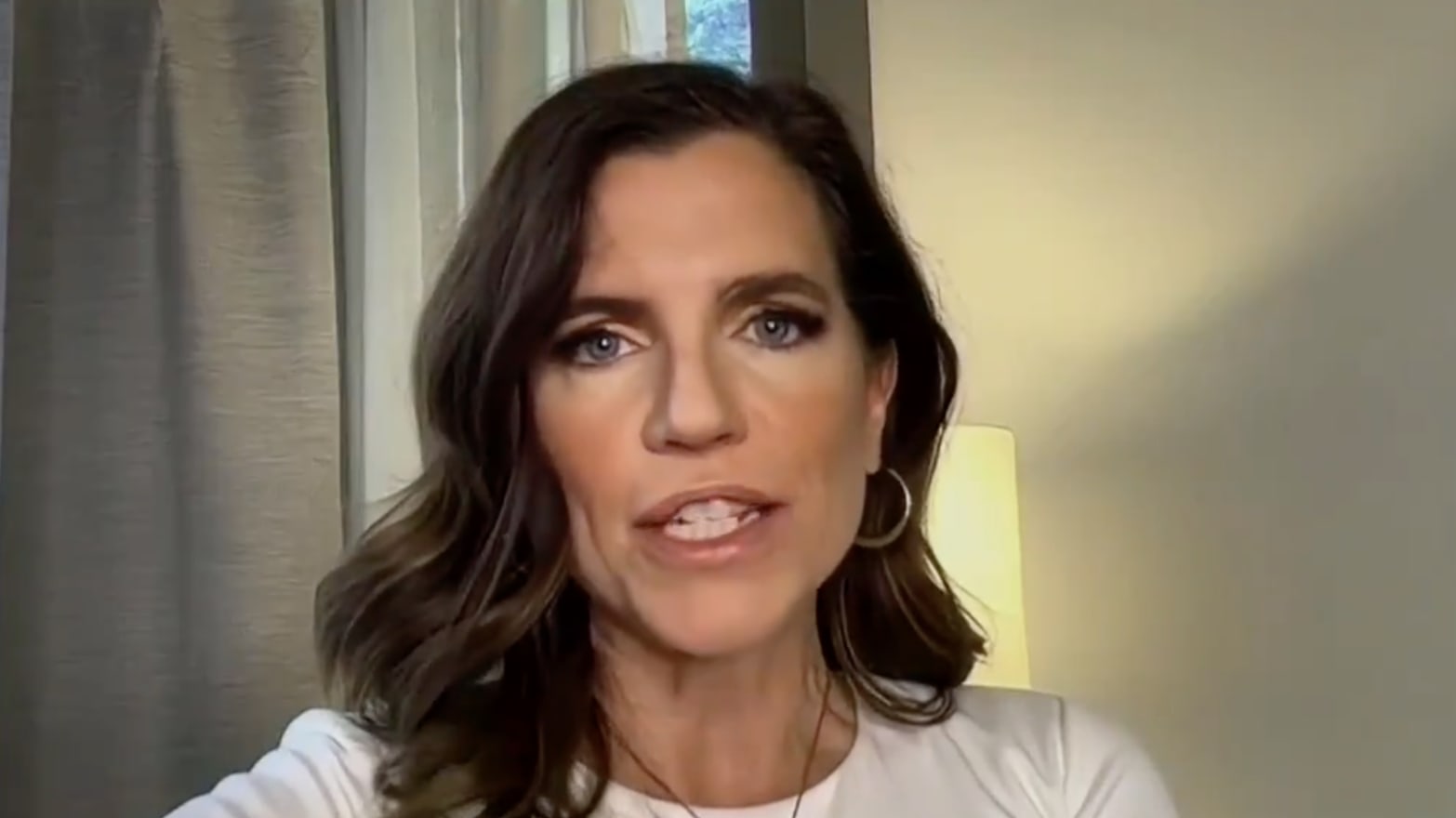Rep. Nancy Mace speaks in an interview with Newsmax ahead of the first presidential debate. 
