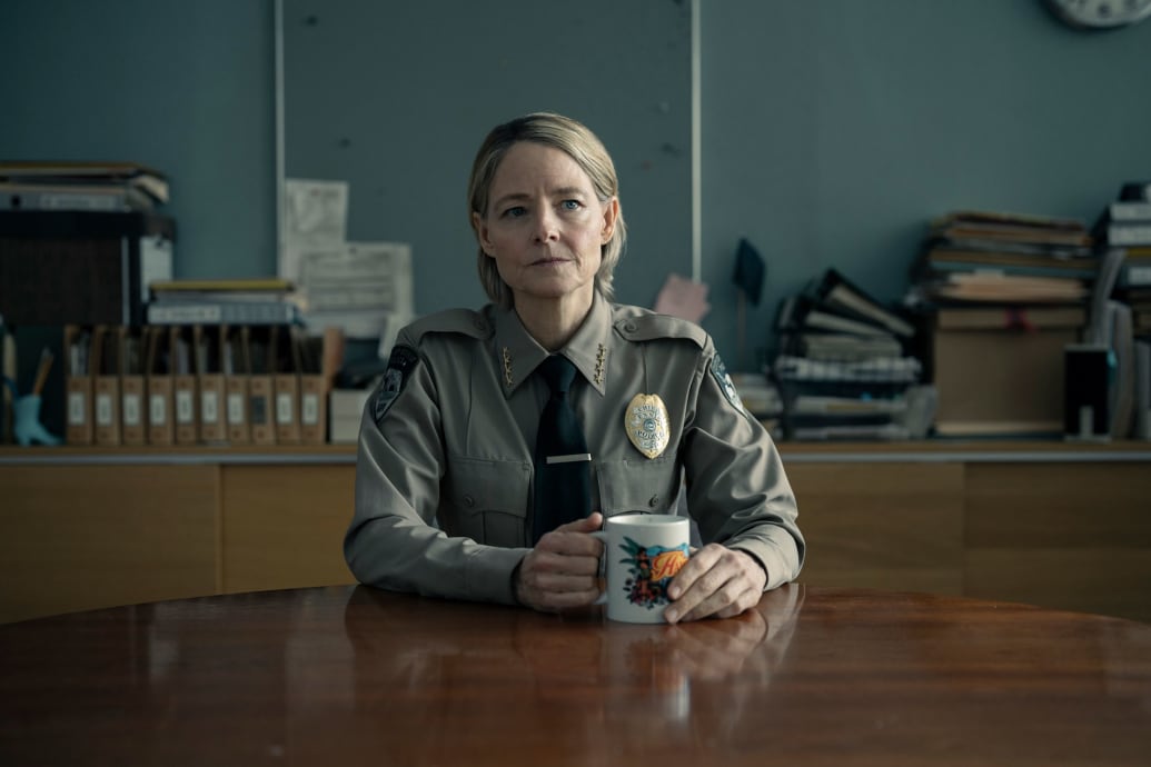 A still showing Jodie Foster in True Detective Night Country.
