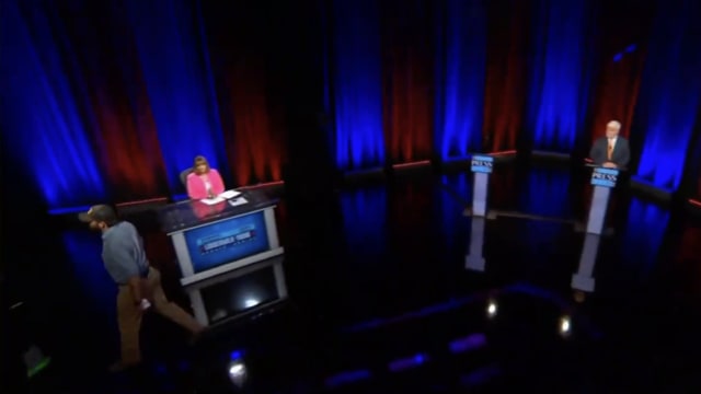 Chuck Hand, who is running for Congress in Georgia’s 2nd District, storms out of a live, televised primary debate Sunday night.