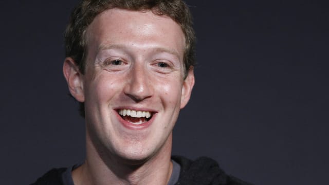 Mark Zuckerberg smiles at a conference in 2013.