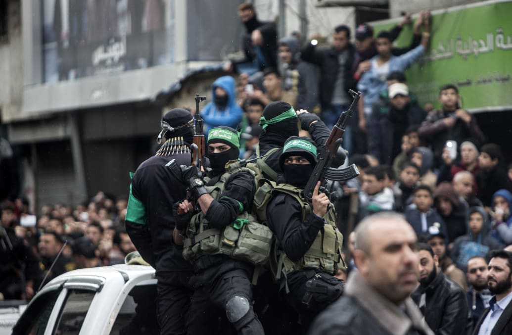 Members of the Ezzedine al-Qassam Brigades, the military wing of Hamas, in 2016.