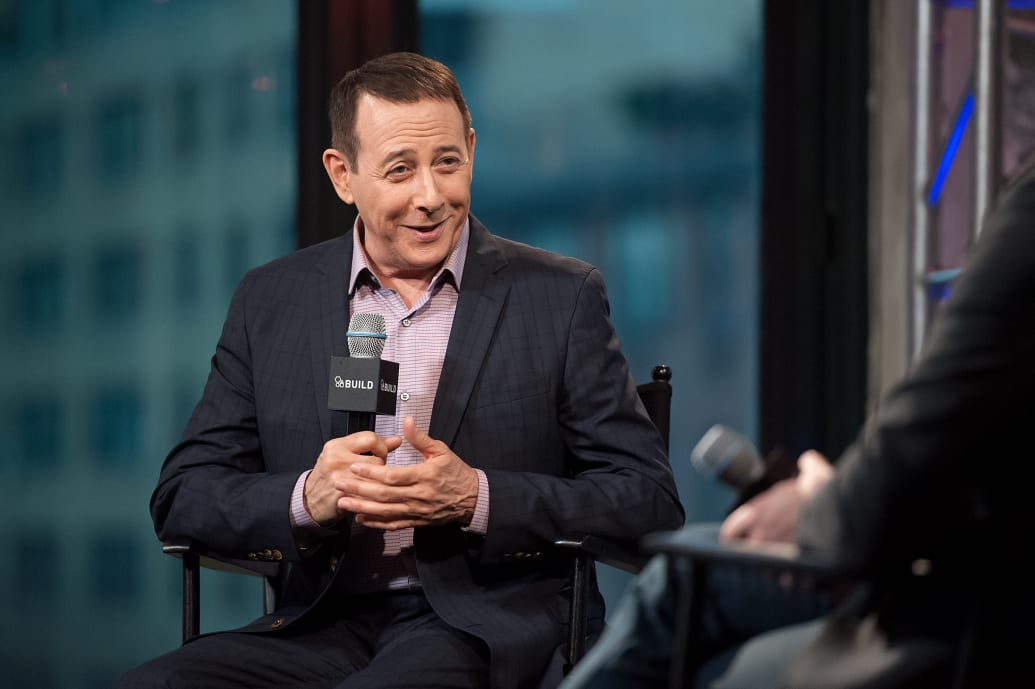 Paul Reubens attends the AOL Build Speaker Series to discuss \"Pee Wee's Big Holiday\" at AOL Studios In New York on March 25, 2016 in New York City.
