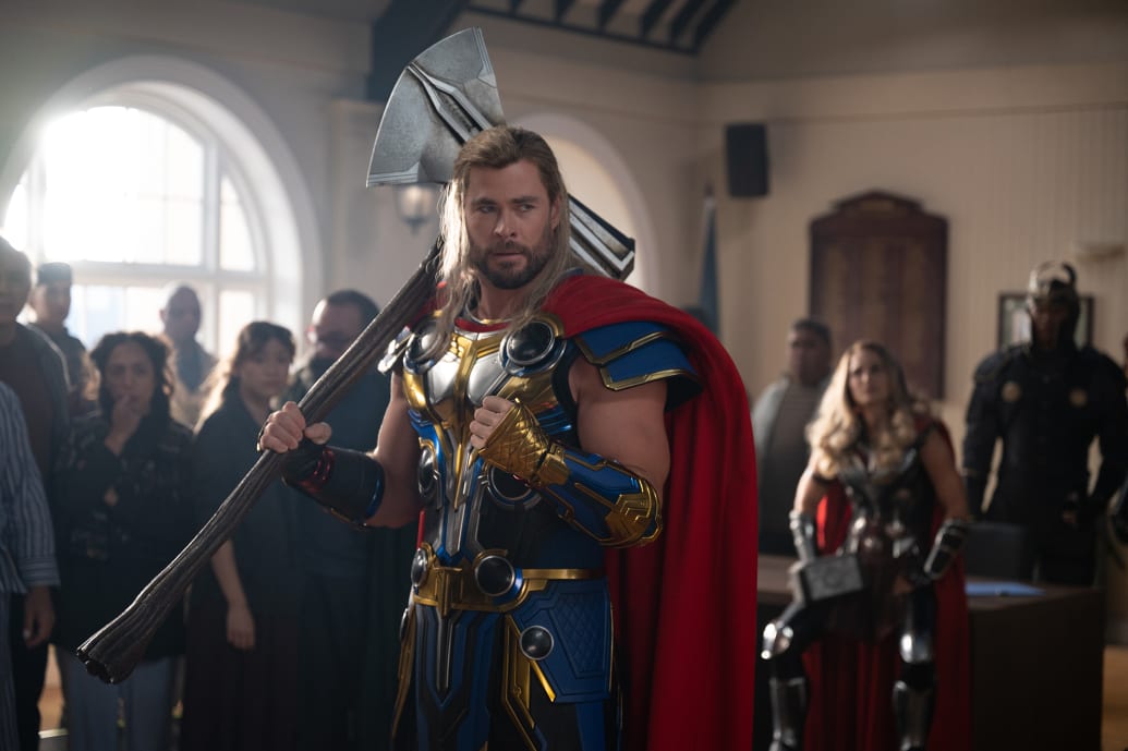 Chris Hemsworth as Thor.