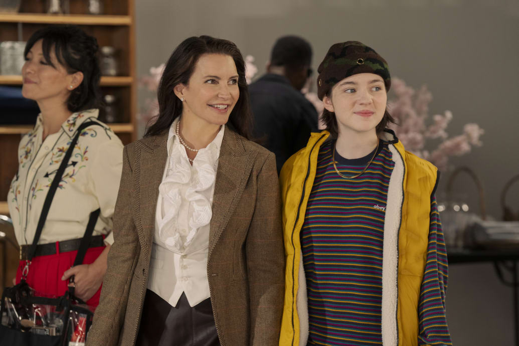 A photo of Kristin Davis and Alexa Swinton in And Just Like That Episode 5.