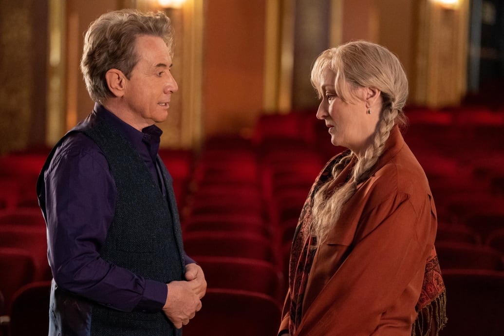 Meryl Streep and Martin Short in Only Murders In The Building.
